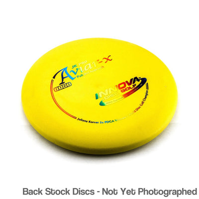 Innova Pro JK Aviar-x with Juliana Korver 5x PDGA Women's World Disc Golf Champion Stamp