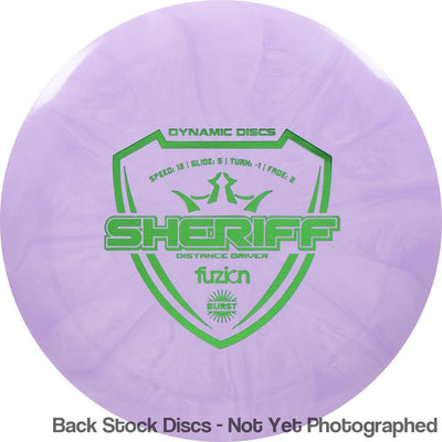 Dynamic Discs Fuzion Burst Sheriff