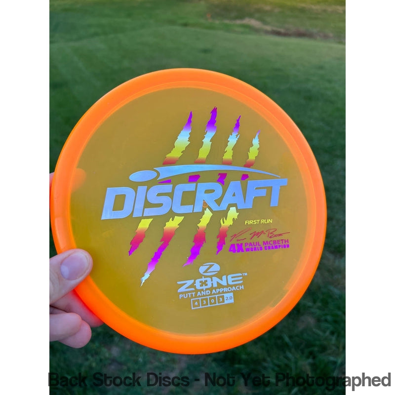 Discraft Elite Z Zone with First Run - Paul McBeth 4x World Champion Stamp