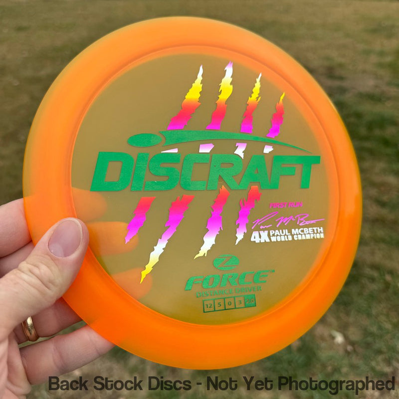 Discraft Elite Z Force with First Run - Paul McBeth 4x World Champion Stamp