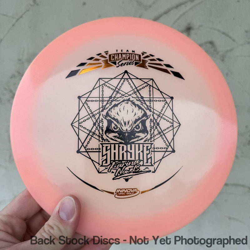 Innova Champion Glow Color Champion Shryke with Karina Nowels 2019 Tour Series Stamp