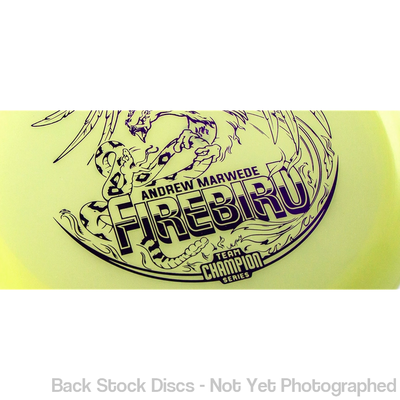 Innova Champion Glow Firebird with Andrew Marwede 2021 Team Champion Series Stamp