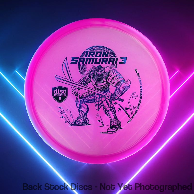 Discmania Italian C-Line Color Glow MD3 with Iron Samurai 3 - Eagle McMahon Signature Series Stamp