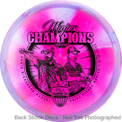 Discraft Elite Z Swirl Buzzz with Major Champions - Chris Dickerson - Paige Pierce - 2022 Stamp