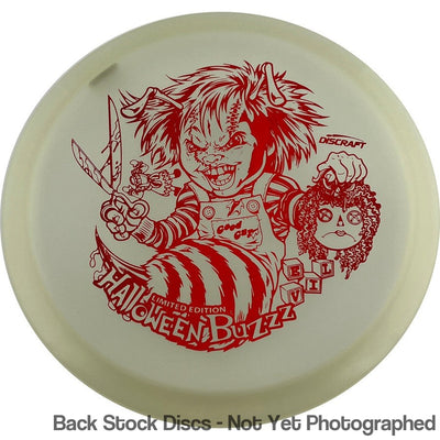 Discraft Elite Z Glo Buzzz with Limited Edition Halloween 2022 - Killer Hucky Doll Buzzz Stamp