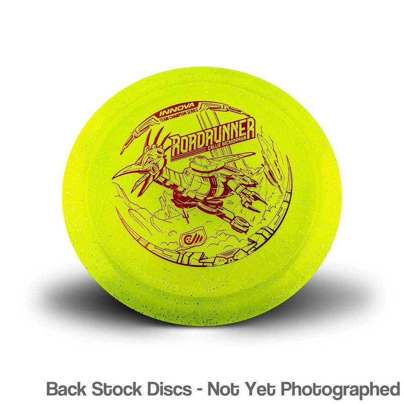 Innova Champion Metal Flake Roadrunner with Callie McMorran Team Champion Tour Series 2022 Stamp