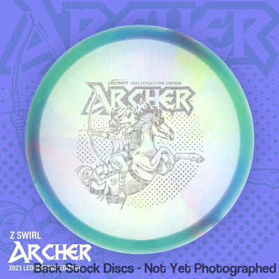 Discraft Elite Z Swirl Archer with 2023 Ledgestone Edition - Wave 2 Stamp