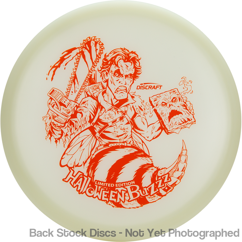 Discraft Elite Z Glo Buzzz with Limited Edition Halloween 2023 - Evil Dead Stamp