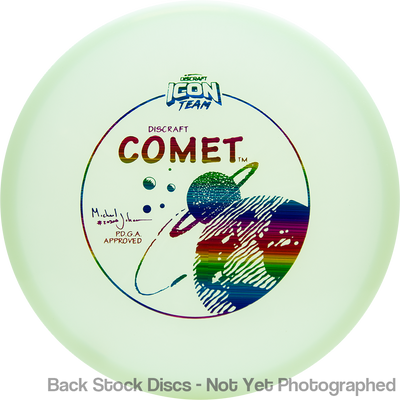 Discraft Elite Z UV Comet with Michael Johansen Signature Icon Team Stamp