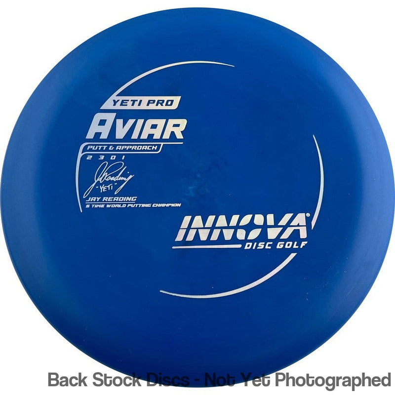 Innova Pro Yeti Aviar with Jay Yeti Reading 5 Time World Putting Champion Burst Logo Stamp