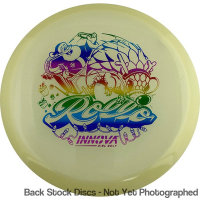 Innova Champion Glow Rollo with Sleigh the Course 2023 Holiday Stamp