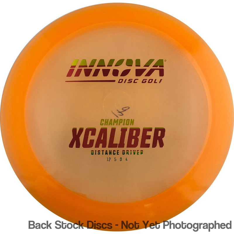 Innova Champion Xcaliber with Burst Logo Stock Stamp