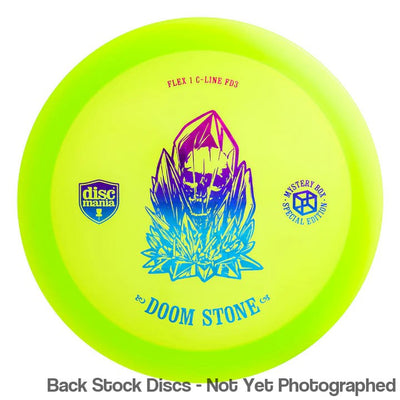 Discmania Flex 1 C-Line FD3 with Doom Stone - Mystery Box Special Edition Stamp