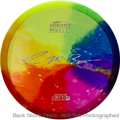 Discraft Elite Z Fly-Dyed Malta with Paul McBeth Large Signature Stamp