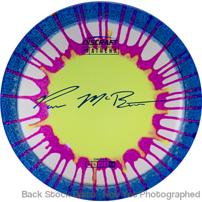 Discraft Elite Z Fly-Dyed Athena with Paul McBeth Large Signature Stamp