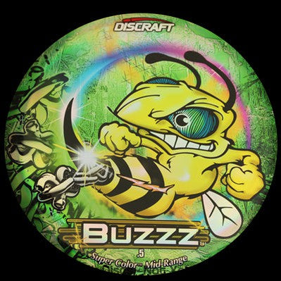 Discraft ESP Full Foil SuperColor Buzzz with Chains - Green Prism Stamp