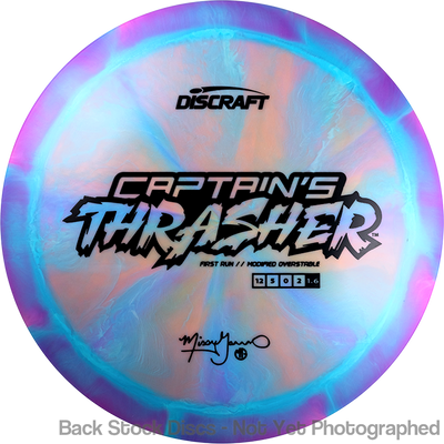 Discraft ESP Swirl Captain's Thrasher with First Run // Modified Overstable Missy Gannon Signature Stamp