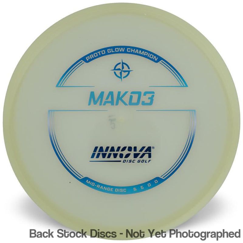 Innova Proto Glow Champion Mako3 with Burst Logo Stock Stamp