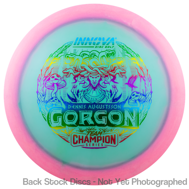 Innova Proto Glow Halo Champion Gorgon with Dennis Augustsson Team Champion Series 2025 Stamp