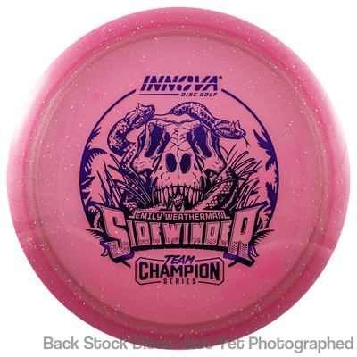 Innova Moondust Champion Sidewinder with Emily Weatherman Team Champion Series 2025 Stamp