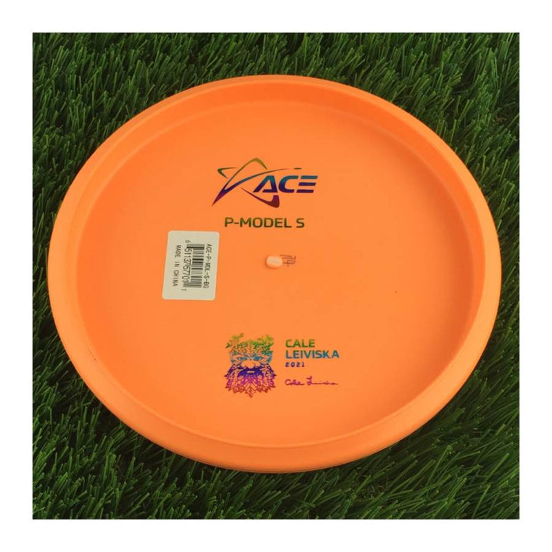 Prodigy Ace Line Basegrip P Model S with Cale Leiviska 2021 Bottom Stamp Stamp - 174g - Solid Orange