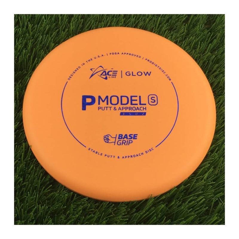 Prodigy Ace Line Basegrip Color Glow P Model S with Cale Leiviska 2021 Bottom Stamp Stamp - 174g - Solid Orange