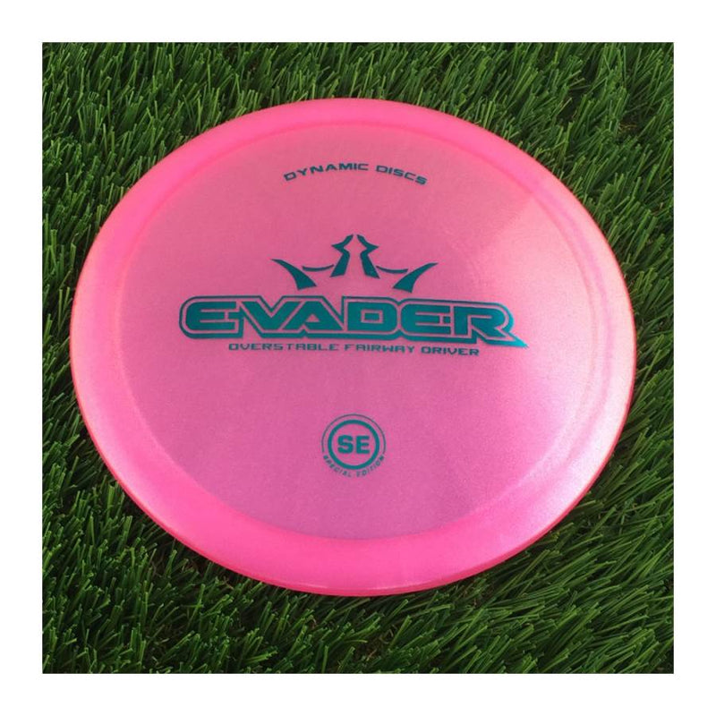 Dynamic Discs Lucid Glimmer Evader with Special Edition Stamp - 168g - Translucent Pink