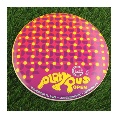 Discraft ESP SuperColor Buzzz with KVDGC 2021 Platypus Open - Longview - Ozawkie, KS Stamp