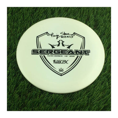 Dynamic Discs Fuzion X-Blend Sergeant with Paige Shue #33833 Team Series V2 2021 Stamp - 176g - Solid White