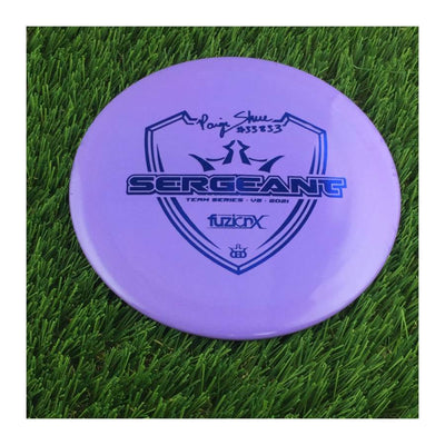 Dynamic Discs Fuzion X-Blend Sergeant with Paige Shue #33833 Team Series V2 2021 Stamp - 176g - Solid Purple