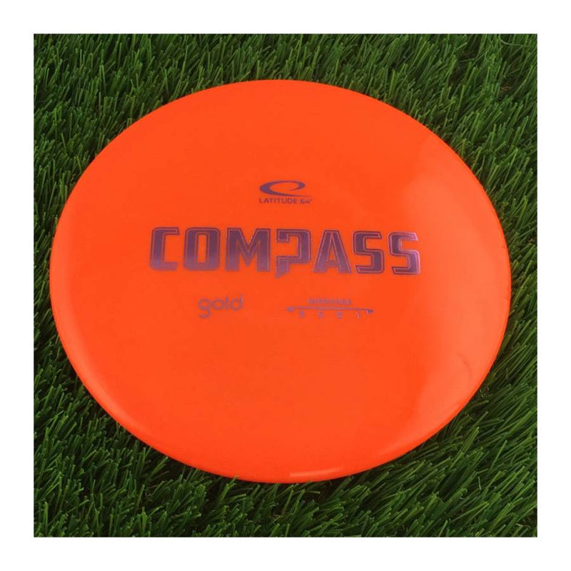 Latitude 64 Gold Line Compass - 179g - Translucent Orange