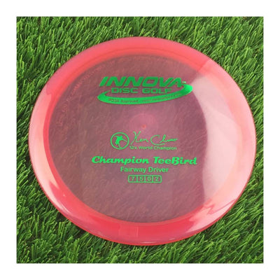 Innova Champion Teebird with Ken Climo 12x World Champion Stamp - 175g - Translucent Red