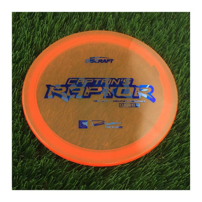 Discraft Special Blend Z Captain's Raptor with First Run // Modified Overstable - Paul Ulibarri Stamp - 174g - Translucent Orange