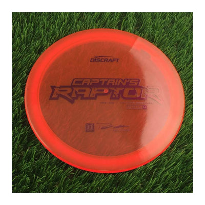 Discraft Special Blend Z Captain's Raptor with First Run // Modified Overstable - Paul Ulibarri Stamp - 174g - Translucent Red