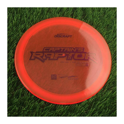 Discraft Special Blend Z Captain's Raptor with First Run // Modified Overstable - Paul Ulibarri Stamp - 174g - Translucent Red