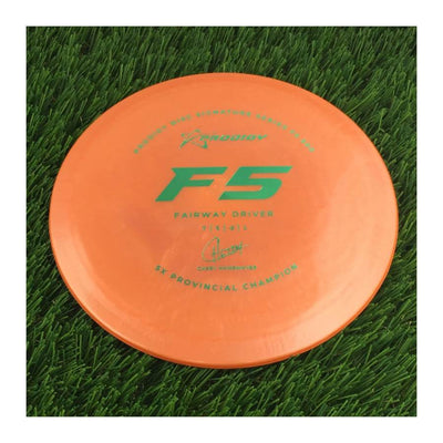 Prodigy 500 F5 with 2022 Signature Series Casey Hanemayer 5X Provincial Champion Stamp - 174g - Solid Orange