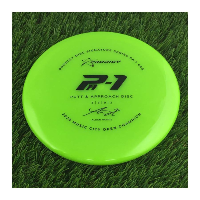 Prodigy 400 PA-1 with 2022 Signature Series Alden Harris - 2020 Music City Open Champion Stamp - 172g - Solid Green