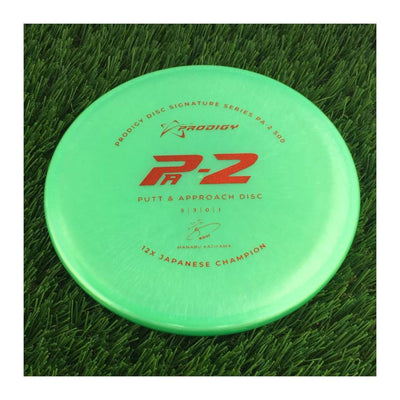 Prodigy 500 PA-2 with 2022 Signature Series Manabu Kajiyama - 12X Japanese Champion Stamp - 174g - Translucent Mint Green