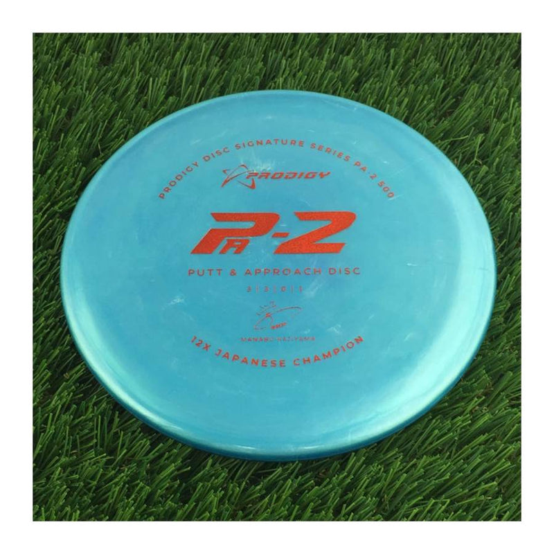 Prodigy 500 PA-2 with 2022 Signature Series Manabu Kajiyama - 12X Japanese Champion Stamp - 172g - Translucent Blue