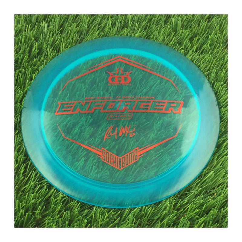 Dynamic Discs Lucid Enforcer with Ricky Wysocki - 2X World Champion - SockiBomb Stamp - 173g - Translucent Blue