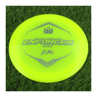 Dynamic Discs Lucid Enforcer with Ricky Wysocki - 2X World Champion - SockiBomb Stamp - 174g - Translucent Yellow