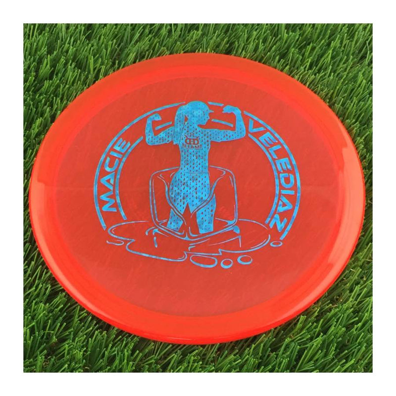 Dynamic Discs Lucid Ice Justice with Macie Velediaz - 2022 Team Series - Ice Flex Stamp - 173g - Translucent Red