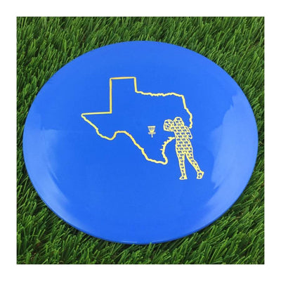 Dynamic Discs Fuzion X-Blend Vandal with Texas Outline & Valerie Mandujano Profile Stamp - 171g - Solid Blue