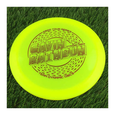 Dynamic Discs Hybrid X Felon with Gavin Rathbun 2022 Tour Series - Team Dynamic Discs Stamp - 171g - Solid Yellow