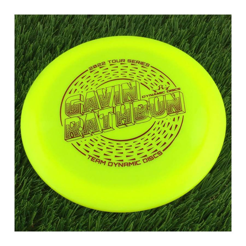 Dynamic Discs Hybrid X Felon with Gavin Rathbun 2022 Tour Series - Team Dynamic Discs Stamp - 171g - Solid Yellow