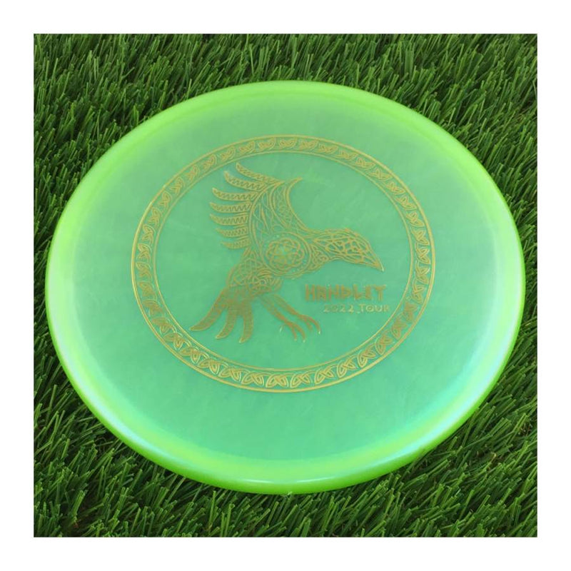 Dynamic Discs Lucid Chameleon Suspect with Holyn Handley 2022 Tour Celtic Knot Raven Stamp - 173g - Translucent Green