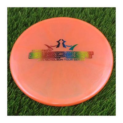 Dynamic Discs Lucid Chameleon Suspect with Jon Nicholson Tour Series 2022 Big Bar Stamp - 176g - Translucent Orange