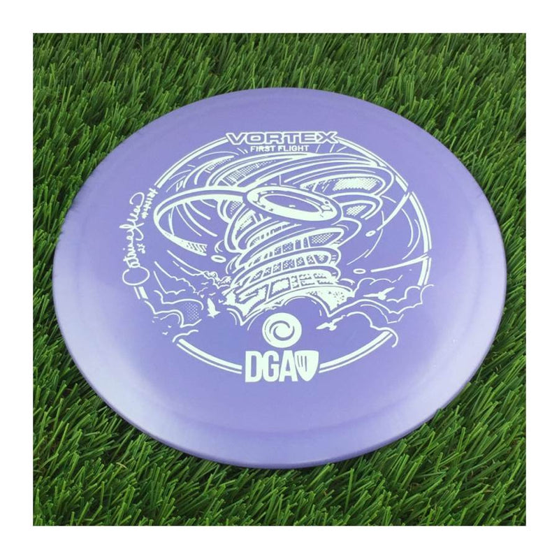 DGA Proline Vortex with First Flight Catrina Allen - Art by John Dorn Stamp - 174g - Solid Purple