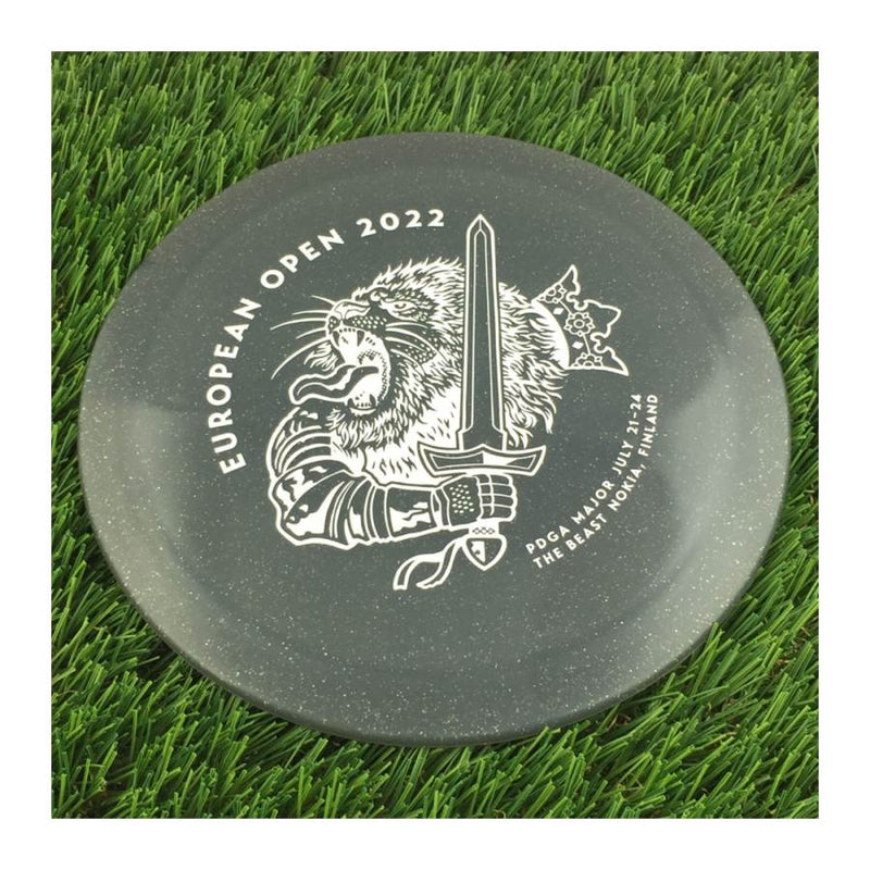 Discmania C-Line Metal Flake FD3 with European Open 2022 - The Beast - Nokia, Finland Stamp - 173g - Translucent Grey