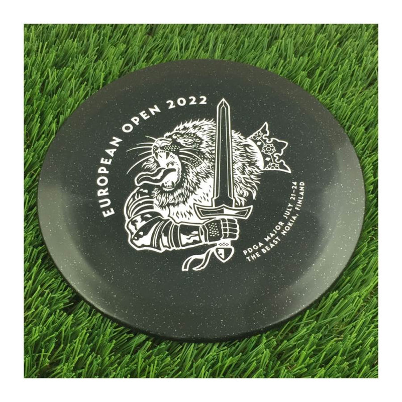 Discmania C-Line Metal Flake FD3 with European Open 2022 - The Beast - Nokia, Finland Stamp - 174g - Translucent Black